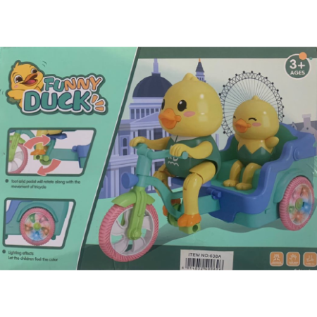 Duck Bicycle, With Box (Batter Operated)