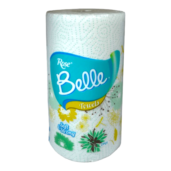 Rose Belle Soft & Strong Towels Tissue 2Ply (230 X 240Mm) 1Roll
