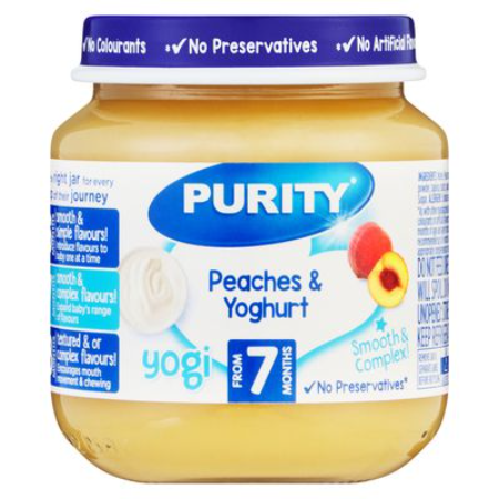 Purity Peaches & Yoghurt 125Ml