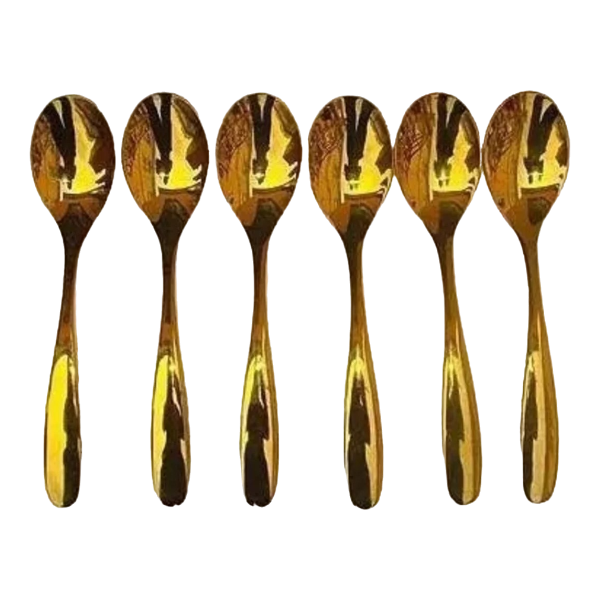 Gold Table Spoon 6Un
