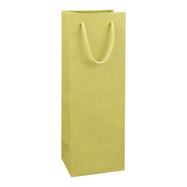Wine Bag Pale Olive Yellow Color 1Un