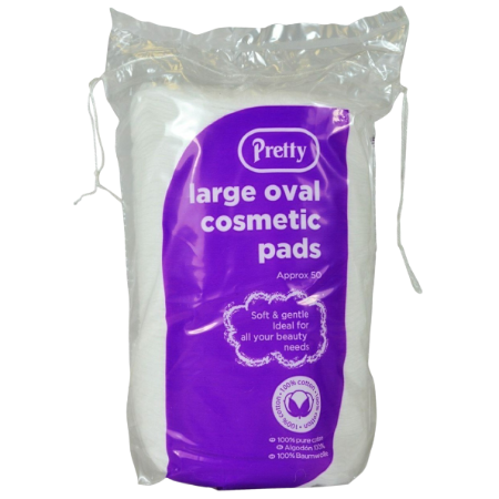 Pretty Large Oval Cosmetic Pads 50