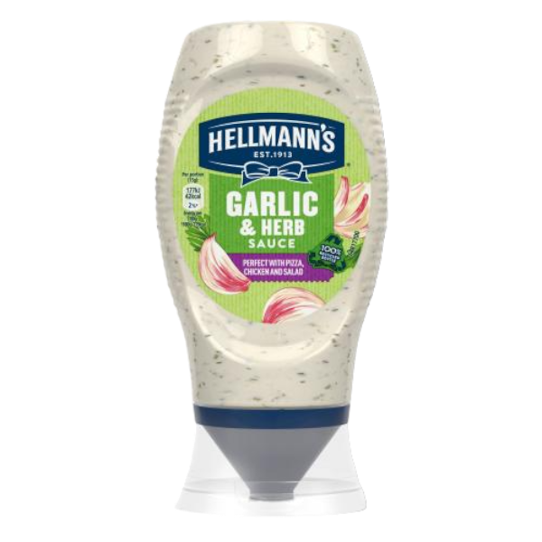 Hellmanns Garlic & Herb Sauce 260G