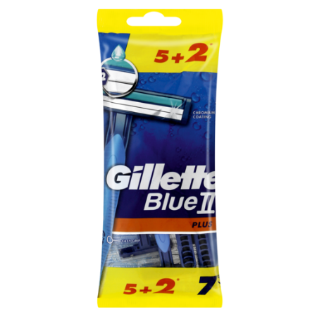 Gillette Blue Ii Plus Razor 5+2 Free