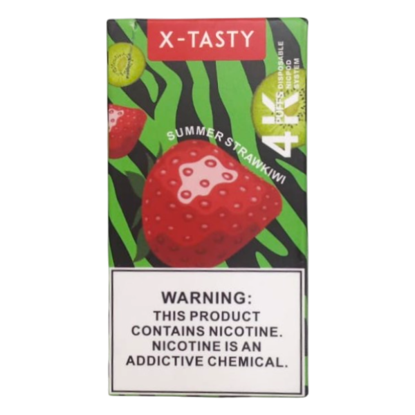 X-Tasty Summer Straw Kiwi 4K Pod