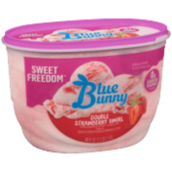 Blue Bunny No Sugar Added Double Strawberry Ice Cream 1.4Ml