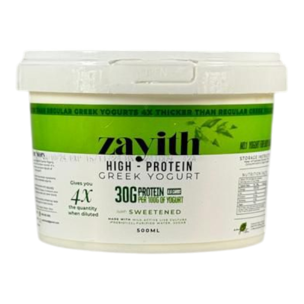 Zayith Greek Yoghurt High Protein Sweetened 500Ml