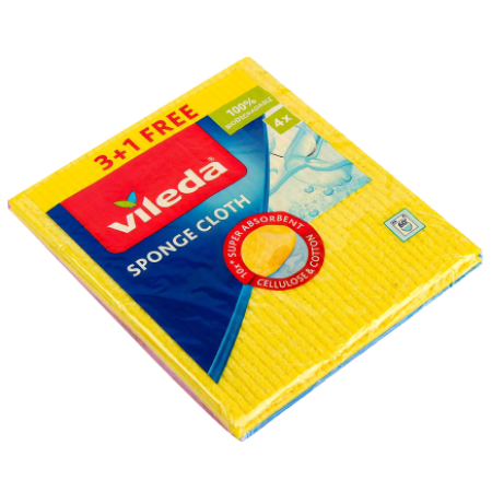Vileda Sponge Cloth  3+1