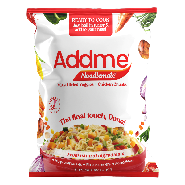 Addme Noodlemate Mixed Dried Veggies + Chicken Chunks 16G
