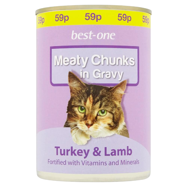 Best In Cat Food Meaty Chunks Turkey & Lamb 400G
