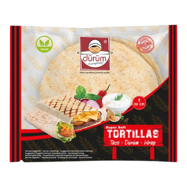 Durum Tortillas Super Soft 30+ Cm 1.6Kg