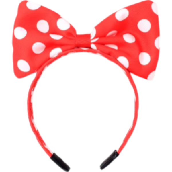 Fs Aliceband Poca Dot  Red