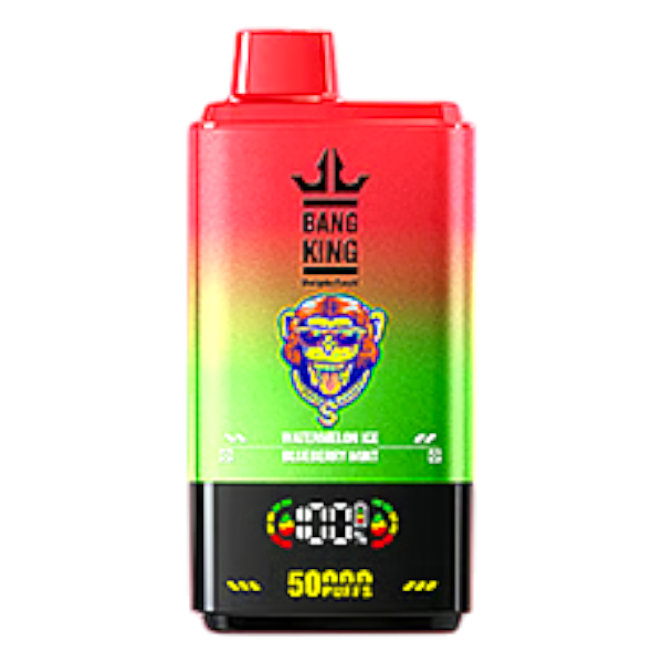 Bang King Watermelon Ice And Bluberry Mint 50000 Puffs