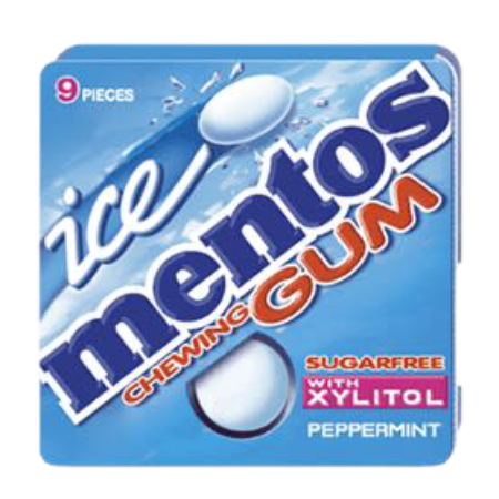 Mentos Ice Chewing Gum Peppermint 13.05G
