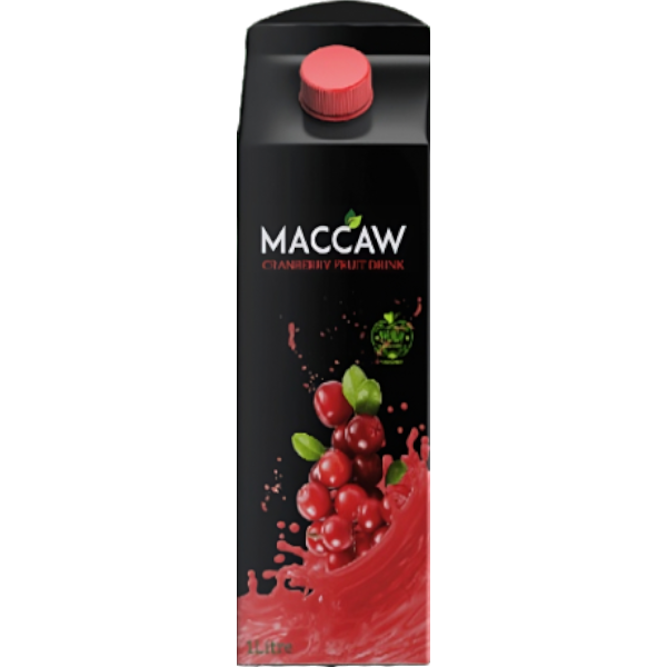 Maccaw Fruit Drinks Cranberry 1Ltr