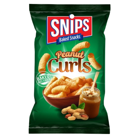 Snips Curl Peanuts Potato Chips 80G