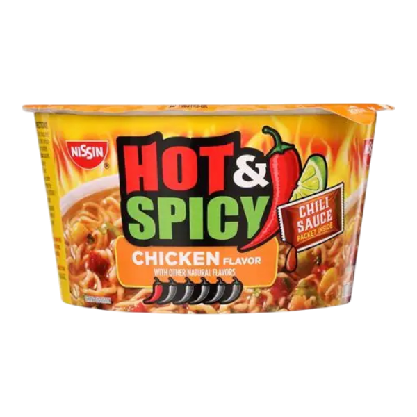 Nissin Ramen Noodle Soup Hot & Spicy Chicken Flavor 94.2G