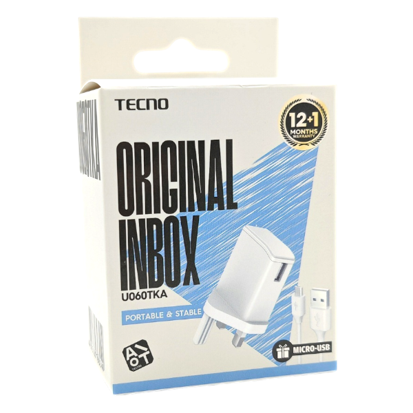 Tecno (6W) Inbox-Hub Portable Wall Charger With Micro-Usbs