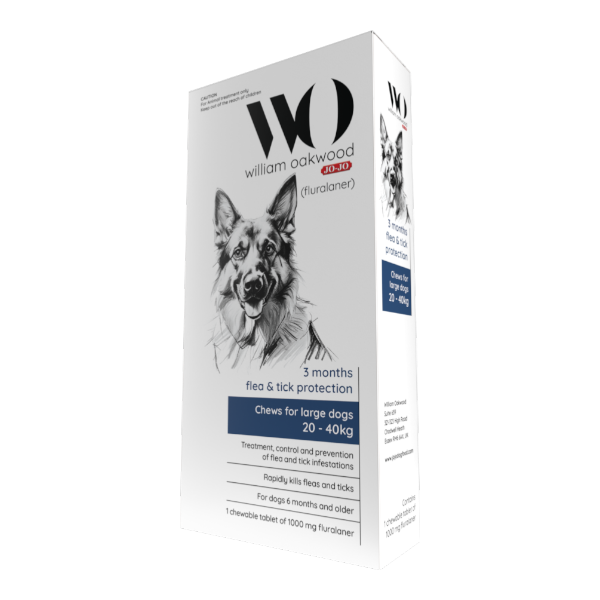 William Oakwood Flea & Tick Chews Large Breeds (20-40Kg)