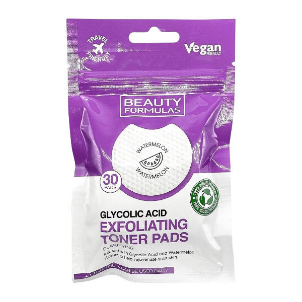 Beauty Formulas Toner Pads Exfl Glycolic 30Un