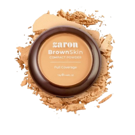 Zaron Brown Skin Compact Powder Almond