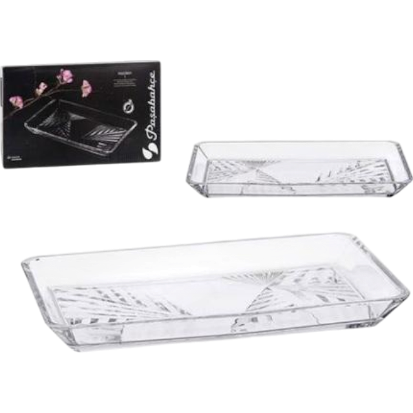 Pasabahce Madlen Rectangle Service Plate 1Un (276X165)Mm