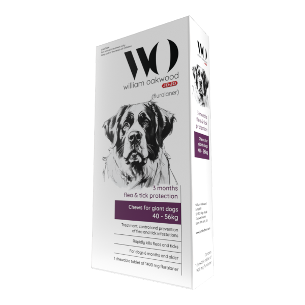 William Oakwood Flea & Tick Chews Giant Breeds (40-56Kg)