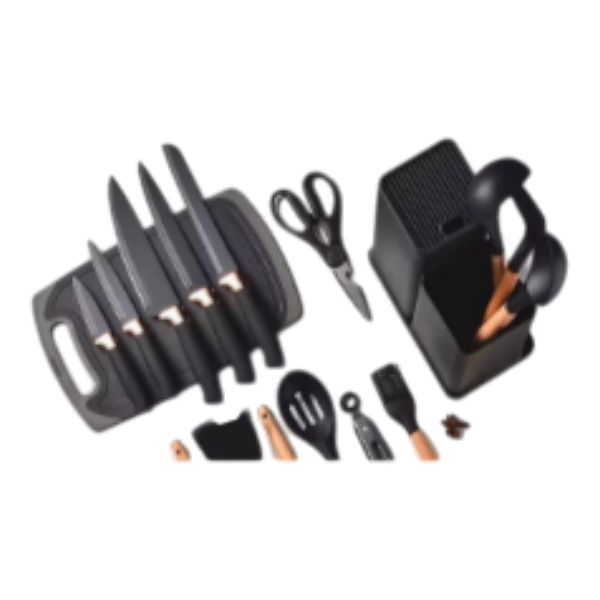 Kitchen Utensil And Block Set 19Un