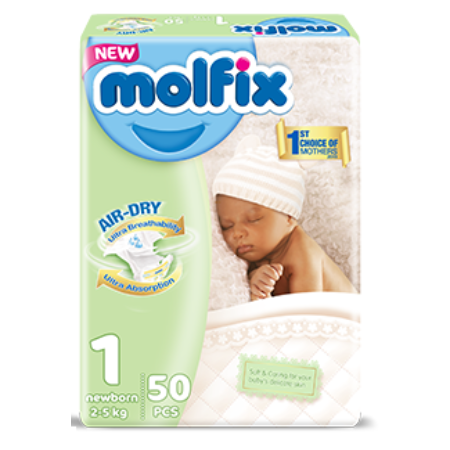 Molfix 1 Newborn 2-5Kg 50Un
