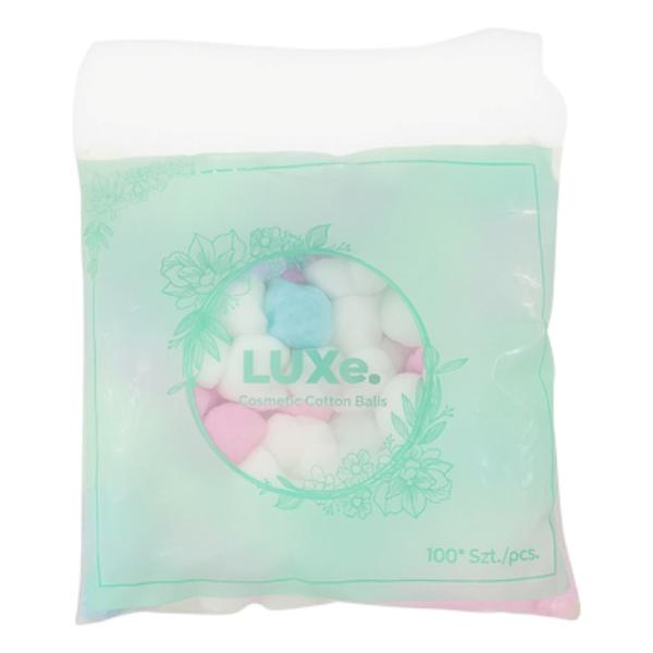Luxe Cosmetic Cotton Balls (Colour) 100Un