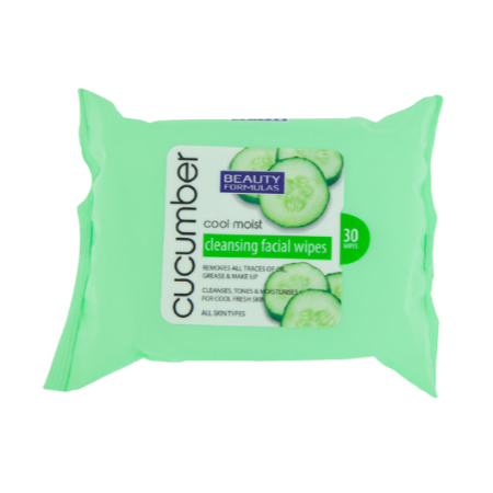 Beauty Formula Facial Wipes Cucumber 30Un