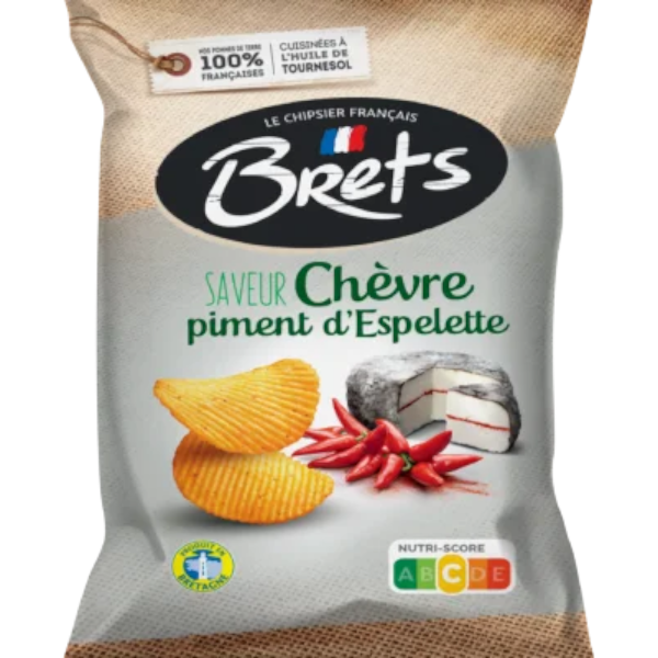 Brets Goat Cheese & Chilli Chips 125G
