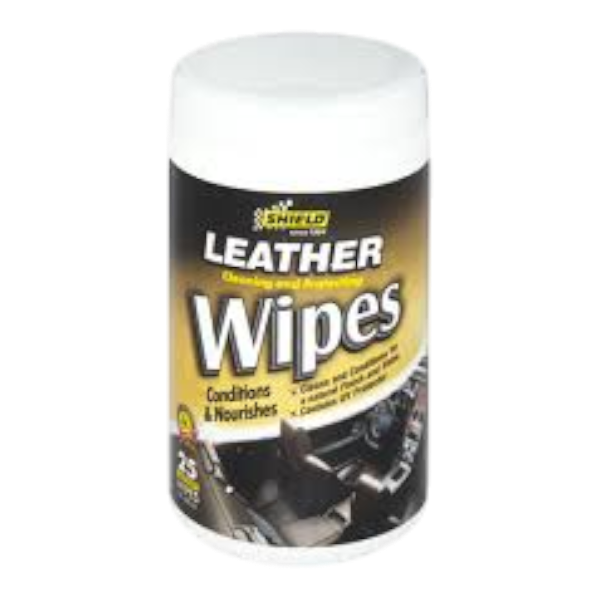 Shield Leather Wipes 25Un