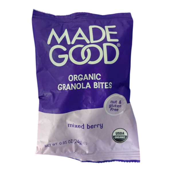 Made Good Organic Granola Bites Mixed Berry 24G