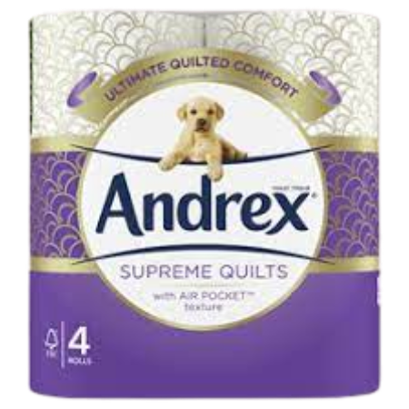 Andrex Toilet Tissue Supreme Quilts  4Un