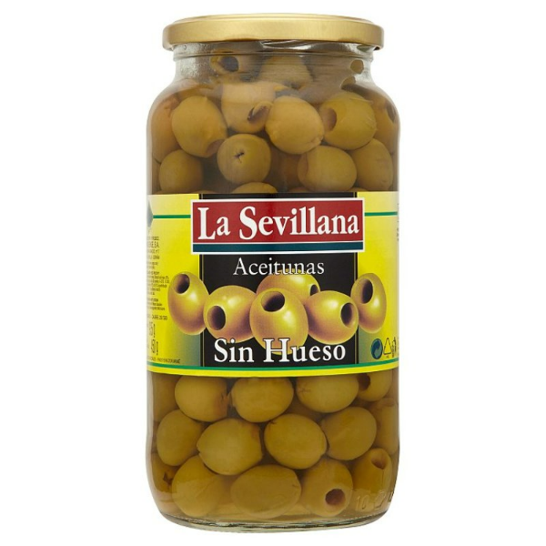 La Sevillana Green Pitted Olives 935Ml