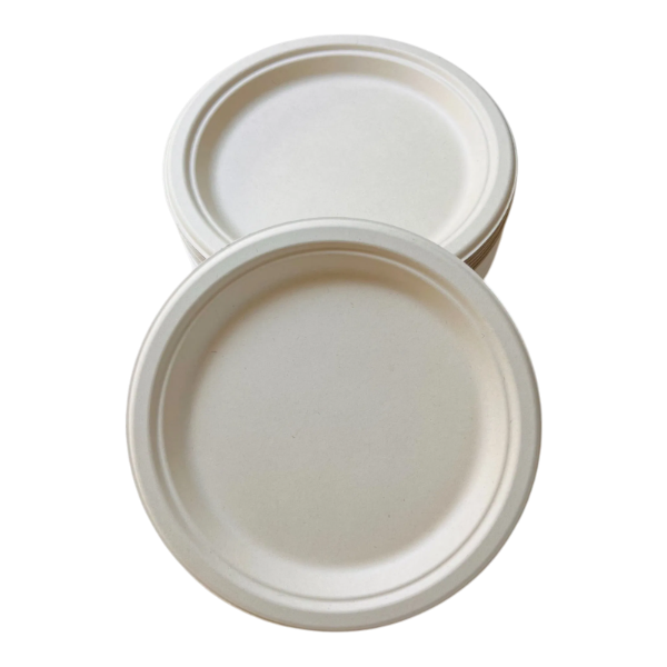 4.Season Sugarcane Pulp Disposable Plates (230Mm) 10Un-0189