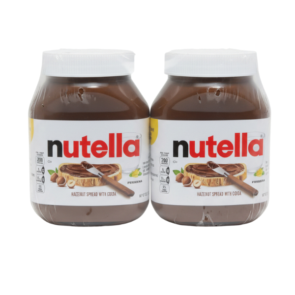 Nutella Hazelnut Spread With Cocoa (Twin Pack) 1.9Kg