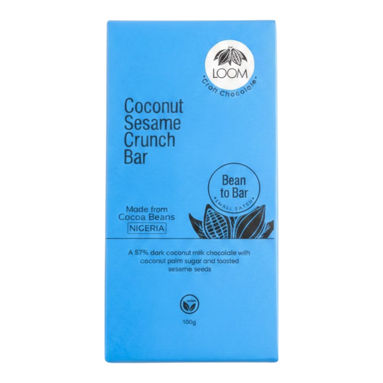 Loom Coconut Sesame Crunch Bar 100G
