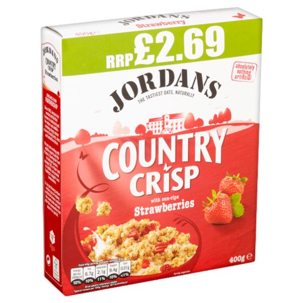 Jordans Country Crisp Strawberry Chunks 400G