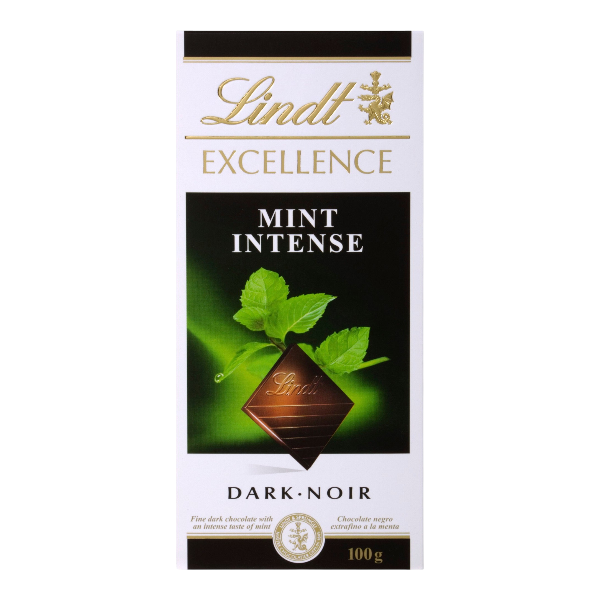 Lindt Excel.lence Black Mint 100G