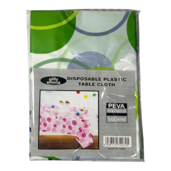 Gilly Emma Disposable Plastic Table Cloth