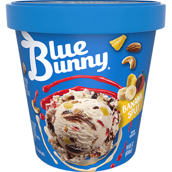 Blue Bunny Banana Split 414Ml