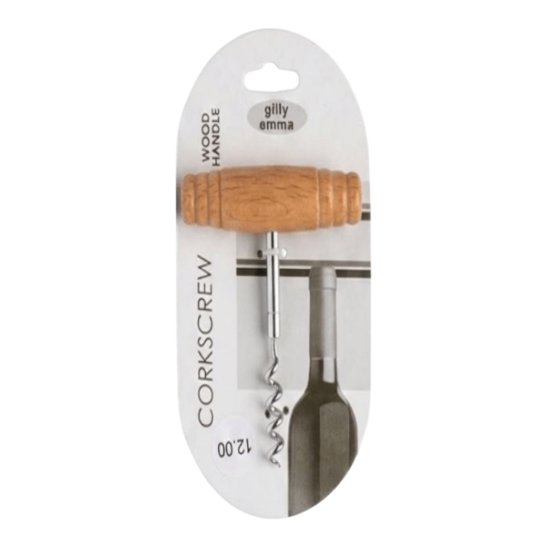 Gilly Emma Corkscrew Wooden Handle