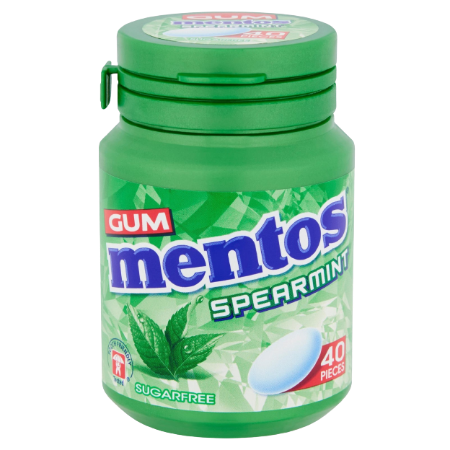Mentos Bottle Gum Spearmint 56G