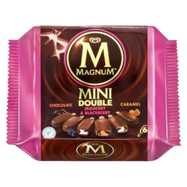 Magnum Mini Double Caramel Chocolate Black Mulberry & Blackberry 345Ml