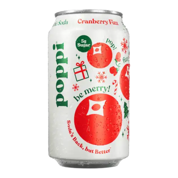 Poppi Cranberry Fizz Prebiotic Soda 355Ml