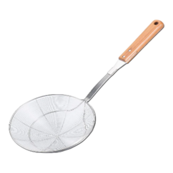 Stainless Steel Skimmer With Wooden Handle