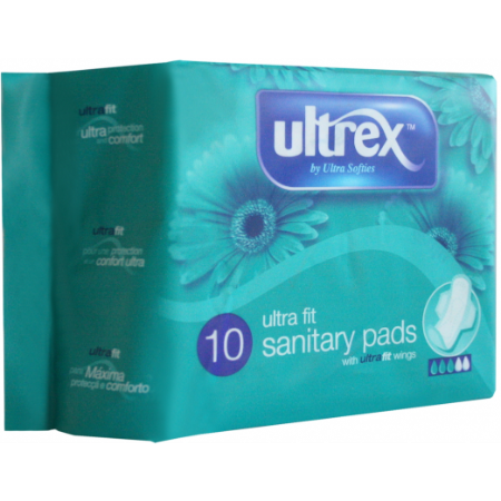 Ultrex Ultra Fit Wings Sanitary Pads 10Un