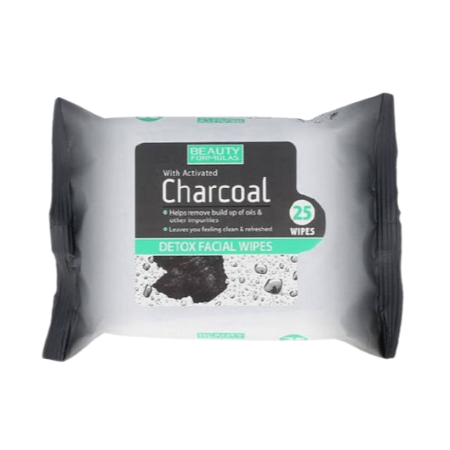 Beauty Charcoal Detox Facial Wipes 25